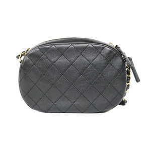 Chanel Black Camera Bag Leather Shoulder Lambskin